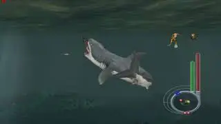 Jaws Unleashed играем за акулу (мегаладона :D)