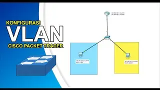 Konfigurasi VLAN Cisco Packet Tracer !! Cara Paling Mudah