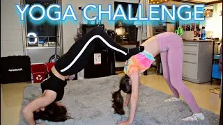 Trying COUPLES YOGA POSES | Meadow Holcomb