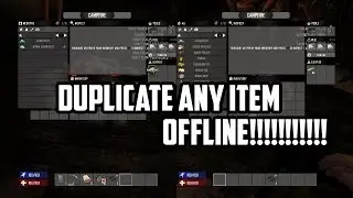 7 days to die Solo Offline Duplication Glitch 1.9 PS4/XBOX1