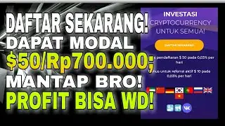 BONUS DAFTAR $50/Rp700ribu BRO! | GAS CEPAT BRO! PROFIT BISA KITA WD | INVESTASI TERBARU