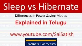 Sleep vs Hibernate | Differences Explained in Telugu