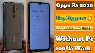 Oppo A5 2020 Frp Bypass | Without Pc | Google Account Lock Unlock 2025 new method