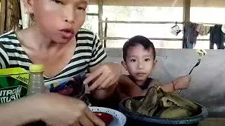mukbang nilagang saging with bagoong #eatingshow