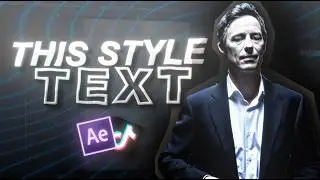 How to make HAWKTOE Style Text in After Effects!