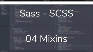 How to create and use MIXINS in Sass (SCSS)