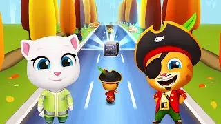 Eco Angela Vs Pirate Ginger - Talking Tom Gold Run
