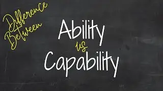 Какая разница между Ability и Capability? 
