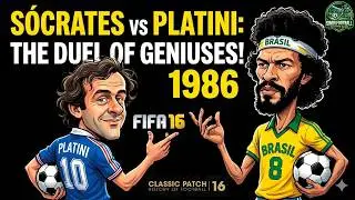 France vs Brazil 1986 | FIFA 16 Classic Patch Full Match (No Commentary)