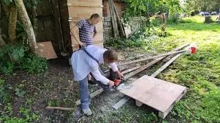 🟠 Временный туалет своими руками из мусора