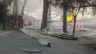На Пастера прорвало газопроводную трубу.
