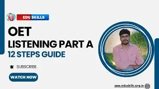 Edu Skills: OET Listening: 🌹12 Essential Steps for OET Listening Part A  🌹| OET made easy
