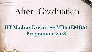 IIT Madras Executive MBA EMBA Programme 2018