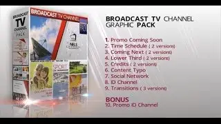 Broadcast Graphic Tv Channel Pack - Download After Effects Project