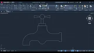AutoCAD Musluk Çizimi-8  | AutoCAD 2024