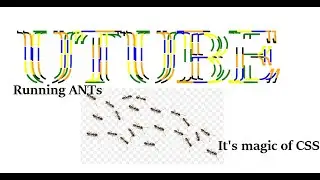 Ants move with HTML and CSS || CSS Only || No JS is required