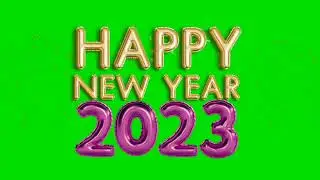 2023 Happy New Year Green Screen Video Effect HD720p