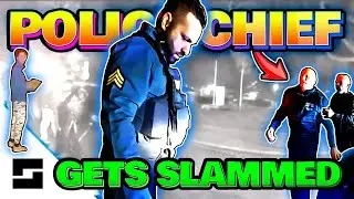 Police Chief Body Slammed By Officer!