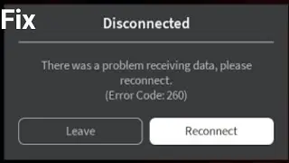 How to fix error code 260 roblox mobile