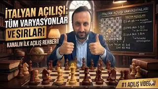İTALYAN AÇILIŞI: Ezberlemeden Satranç Öğrenin! (Ana Devam Yolu)