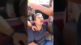 Задержание мужчины патрулем