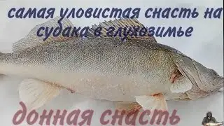 самая уловистая снасть;на судака в глухозимье;донки на  судака