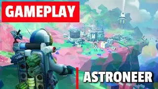 Astroneer Gameplay on the Nintendo Switch - First play, early game.