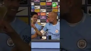 When Pep and Arteta celebrated winning the Premier League title TOGETHER! 🥂