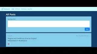 Project 4: Network (2020) | edX Course | CS50: Web Programming with Python and JavaScript | Harvard