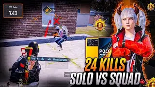 SOLO VS SQUAD GAMEPLAY | POCO X6 PRO BGMI TEST SMOOTH + 90FPS 💀