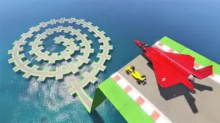 F35 VS F1 - The Maze Track Race - GTA 5 Online