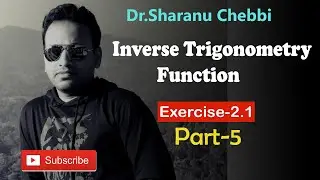 Inverse Trigonometric Functions Class 12 I Class 12 NCERT I CBSE Class 12 I Exercise 2.1 I One Short