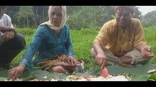 LIWAH Ngeliwet di pinggir sawah Nikmat Banget Makan sama goreng tempe ikan asin kangkung