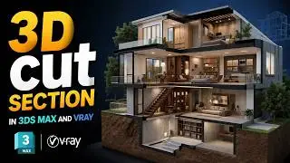 3D cut SECTION in 3ds max and vray