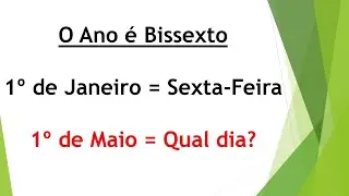 Problema de Sequência para Determinar o Dia da Semana