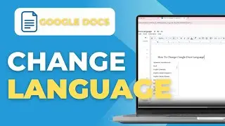 How To Change Google Docs Language