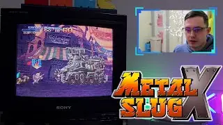Metal Slug X Gameplay on an original Playstation 1 with a Trinitron CRT TV