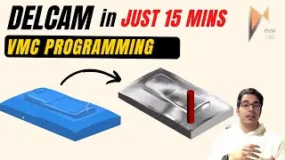 Complete CNC Milling Programming CODE done in 15 Mins! DELCAM POWERMILL - VMC Programming Tutorial 💯