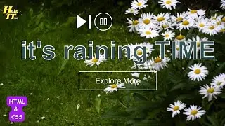 Create A Website With Background Video Using Only HTML and CSS | html tutorial for beginners