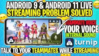 Turnip App Mic Glitch Fixed | How to live stream with Internal Audio + Teammates Sound from Mobile