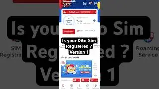 How to know if your Dito Sim is already Registered
