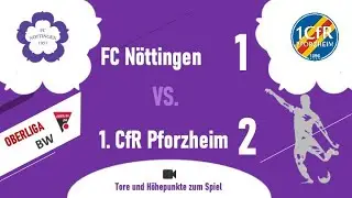 Oberliga Baden-Württemberg: FCN - 1.CfR Pforzheim 1 : 2  (1:1) ...