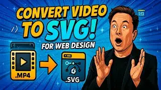 How to Convert Any Video to Animated SVG for Web Design | Step-by-Step Free Tutorial (2025)