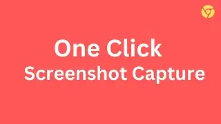 How to screenshot in chrome browser one click | Screenshot capture for pc | One click screenshot