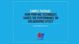 Sample Concept VOL.1 | How printing techniques varies the performance on holographic effect