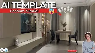 Coohom Tutorial for beginner | How To Use AI Templates | Interior Design