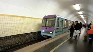 Поезд 81-760А/763А /761А "Ока Баклажан" на станции Рижская Кплужско-Рижской линии