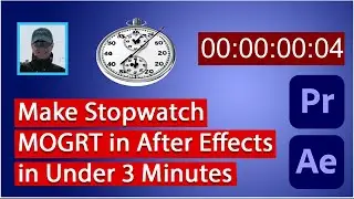 Make a Stopwatch MOGRT in 3 Minutes