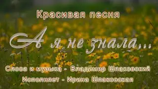 А я не знала Красивая песня