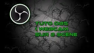 TuToriel OBS Une webcam sur deux scène